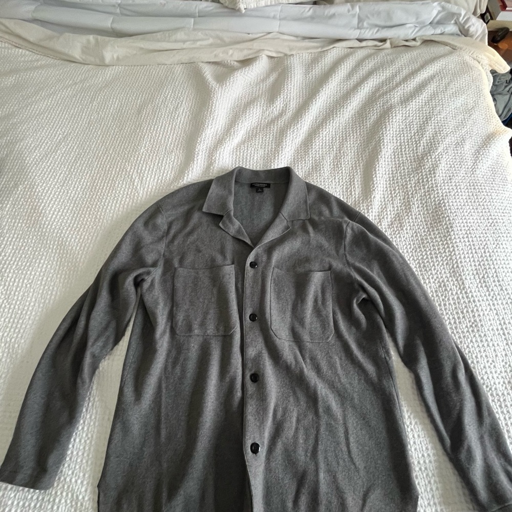 Banana Republic Grey Casual Dress Sweater/Sports Coat - Large